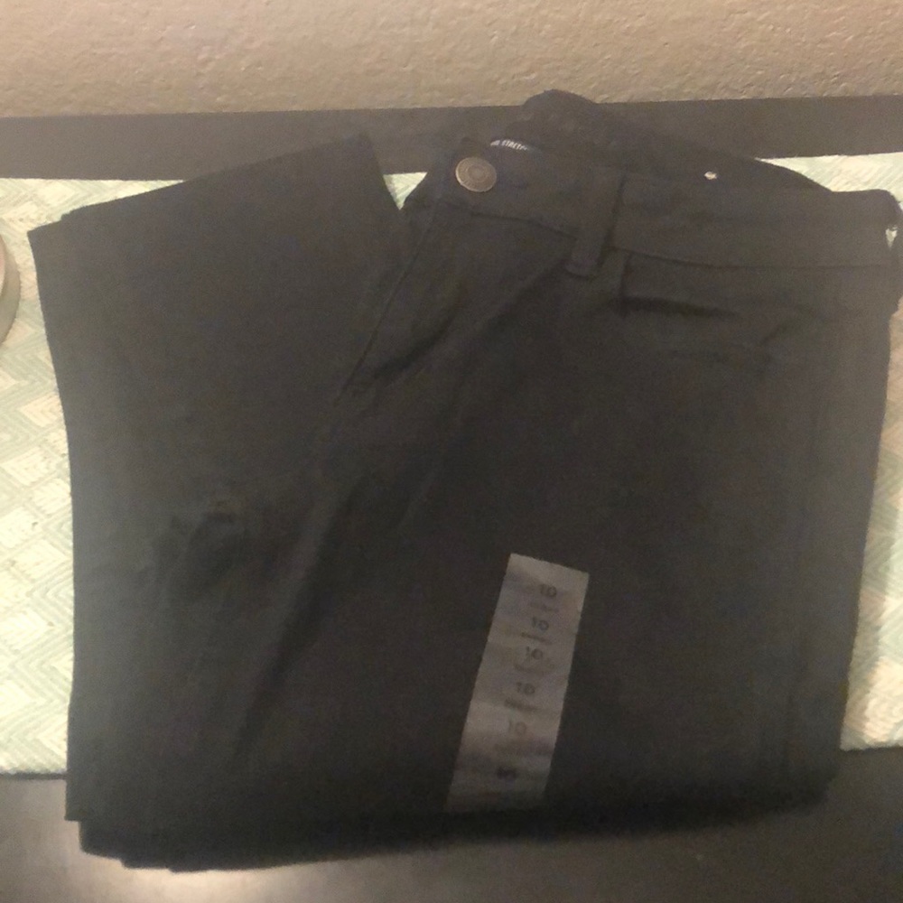 New American Eagle black skinny jeans